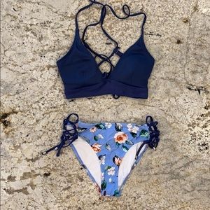 Cupshe high waisted floral bikini NWOT